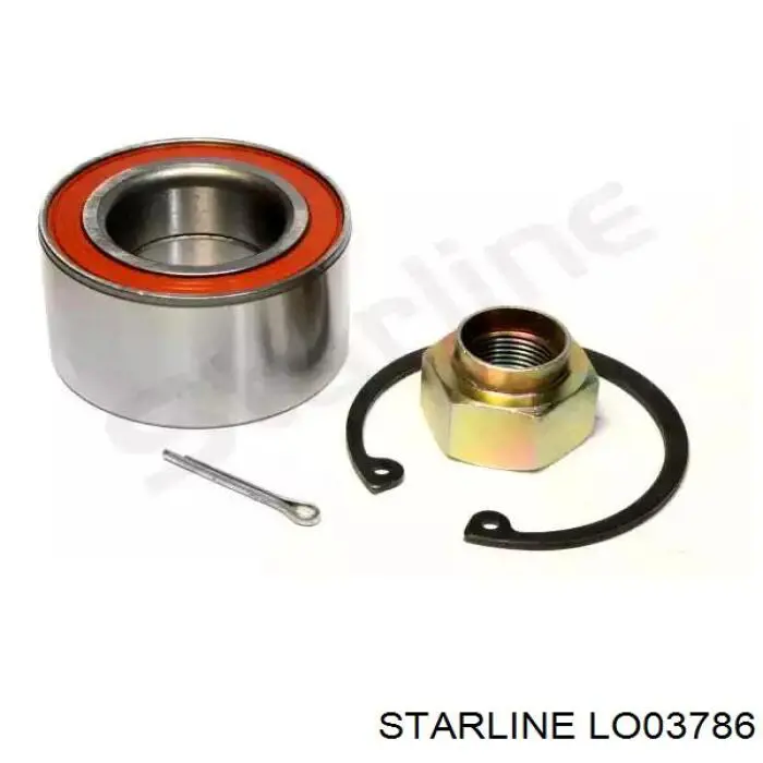 Комплект підшипник маточини передньої Starline LO03786 ціна, від 10.14 USD