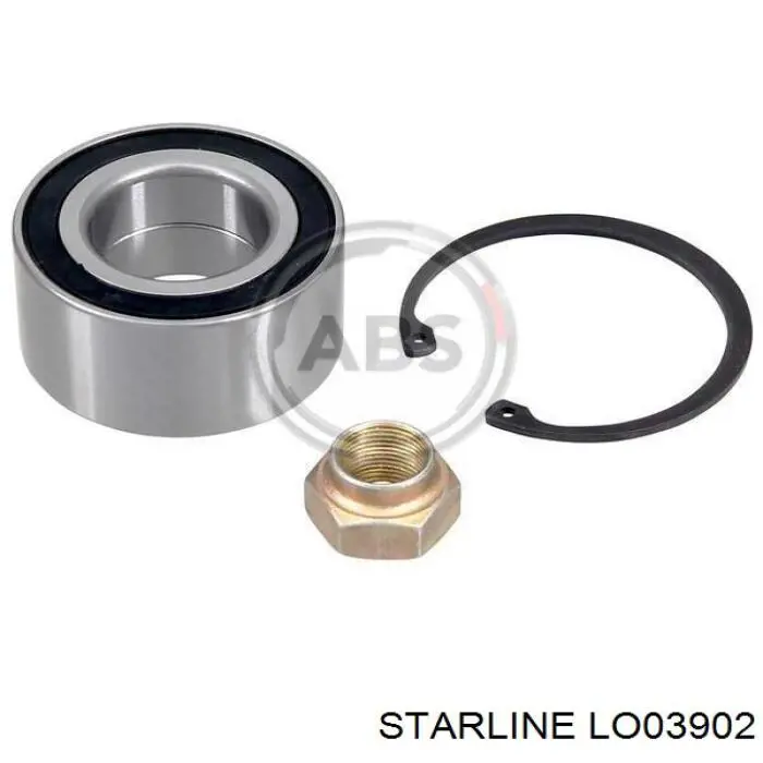 Комплект підшипник маточини передньої Starline LO03902 ціна, від 14.13 USD