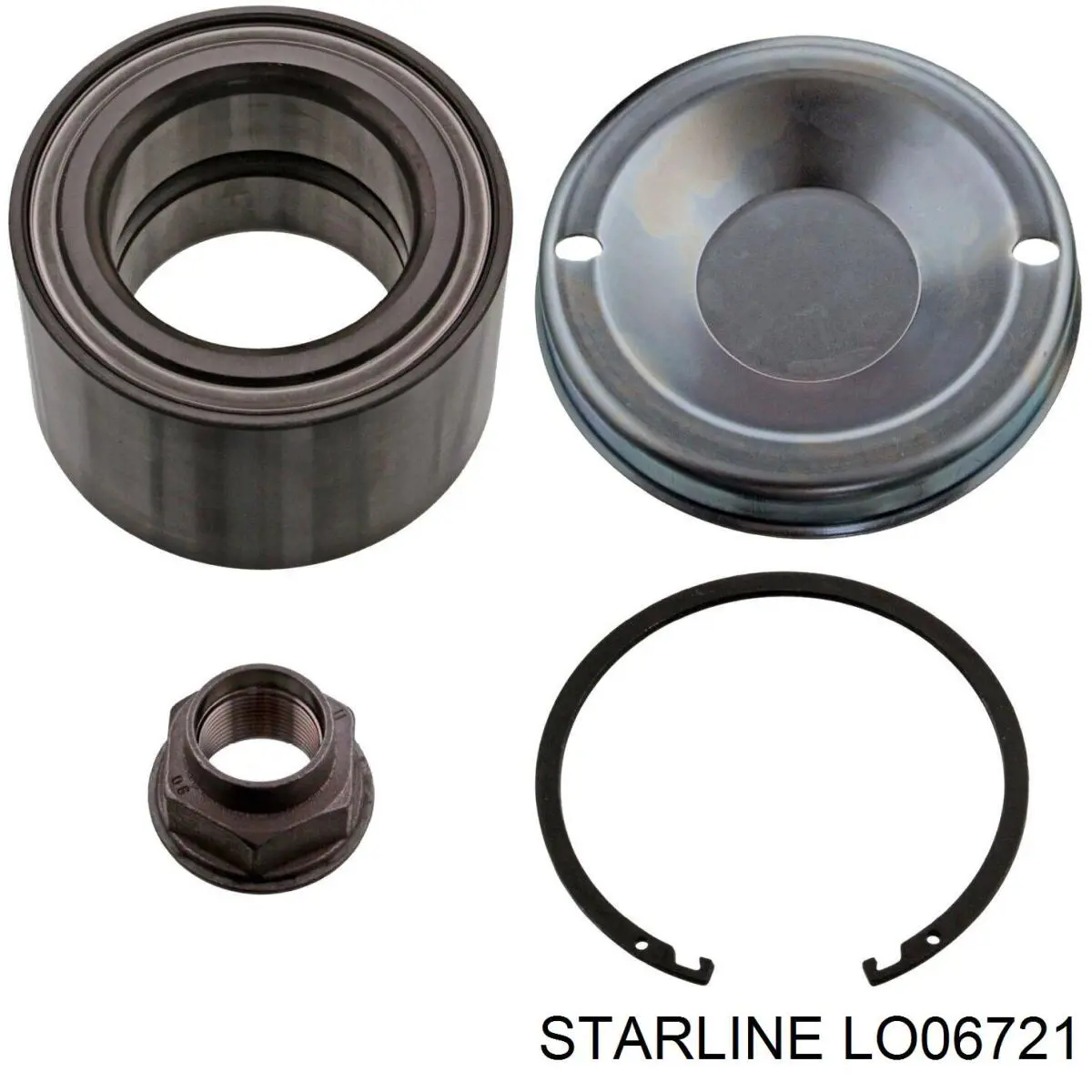 Комплект підшипник маточини передньої Starline LO06721 ціна, від 35.56 USD