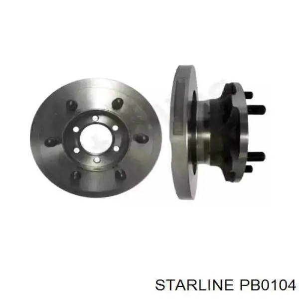 PB0104 Starline Гальмо дискове переднє