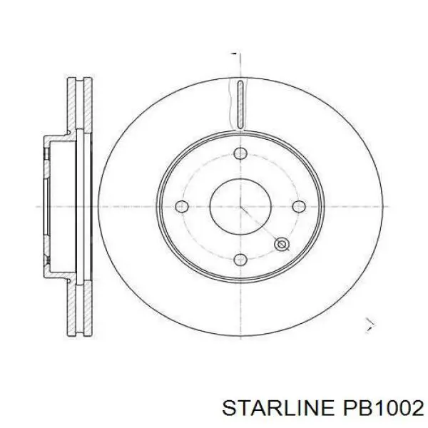 Гальмівні диски передні PB1002 Starline