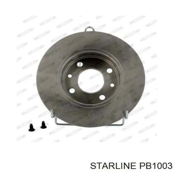 PB1003 Starline диск гальмівний передній