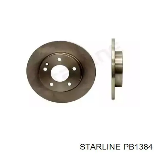 PB1384 Starline диск гальмівний передній