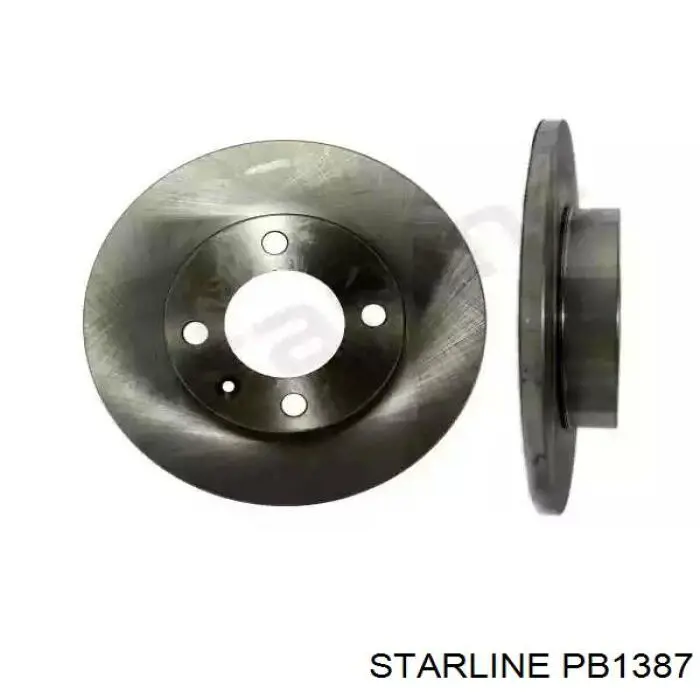 Диск переднього гальма Starline PB1387 ціна, від 17.70 USD