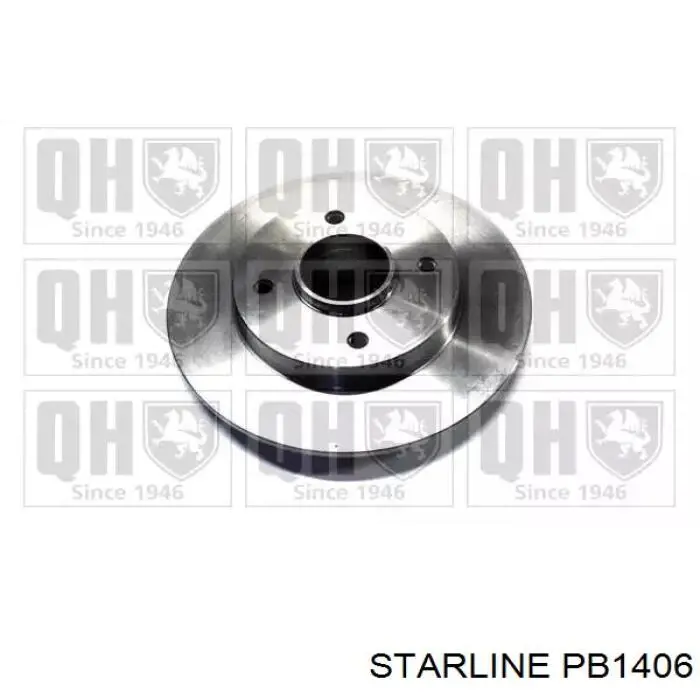 Диск гальмівний передній Starline PB1406