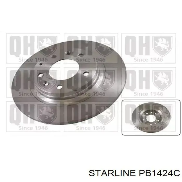 Гальмівні диски PB1424C Starline