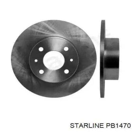 PB1470 Starline диск гальмівний задній
