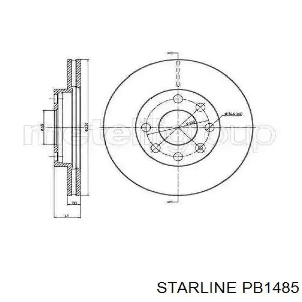 Купити PB1485 Starline Ротор гальмівний