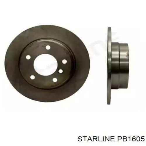 PB1605 Starline диск гальмівний задній