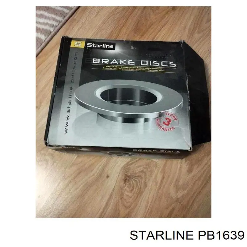PB1639 Starline диск гальмівний задній