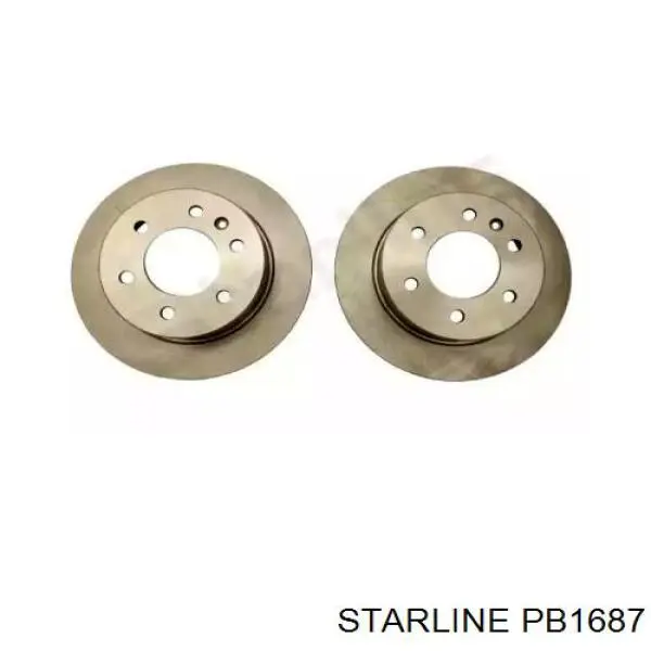 Гальмівні диски PB1687 Starline