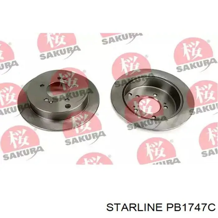 PB1747C Starline Дискові гальма