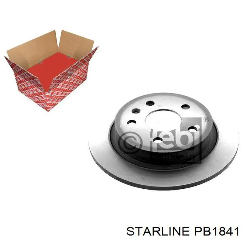 Диск гальмівний задній Starline PB1841