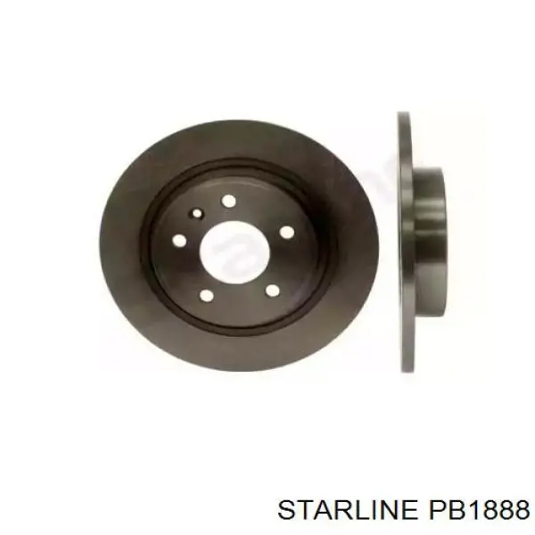 Задні дискові гальма Starline PB1888 ціна, від 37.34 USD
