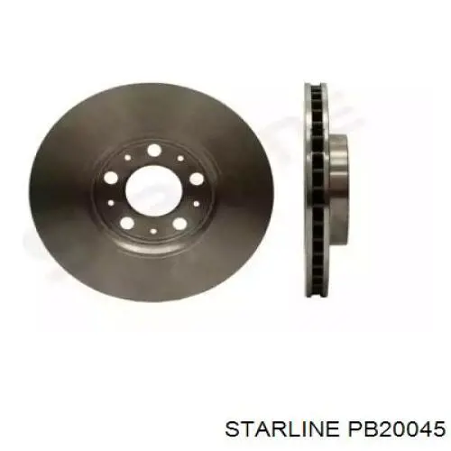 Диск переднього гальма Starline PB20045 ціна, від 37.07 USD
