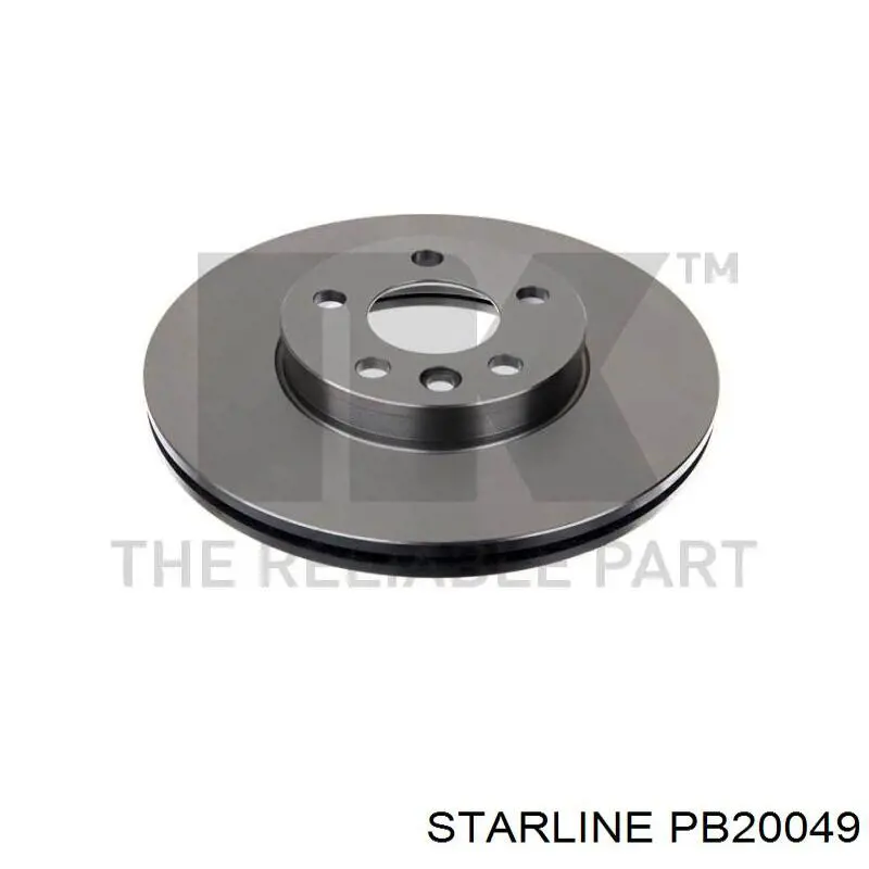 Диск гальмівний передній Starline PB20049