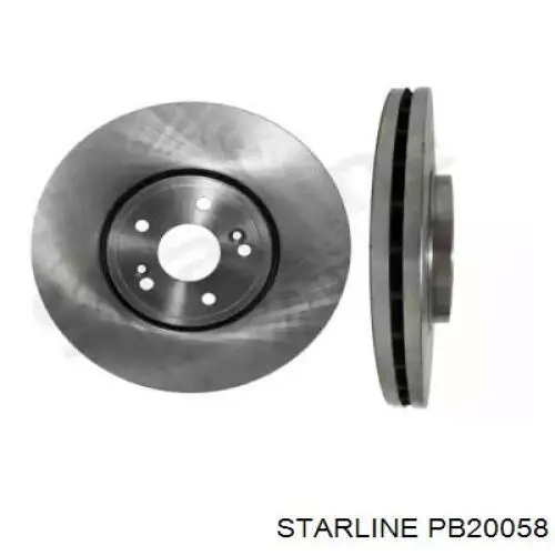 PB20058 Starline диск гальмівний передній