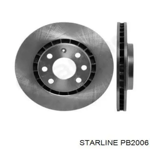 Диск гальмівний передній PB2006 Starline