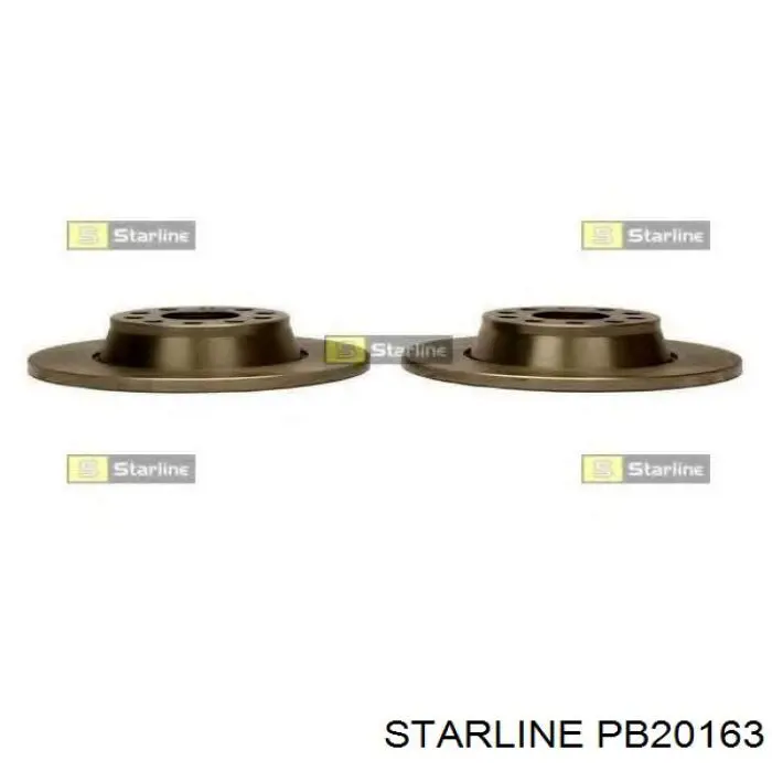 PB20163 Starline диск гальмівний передній