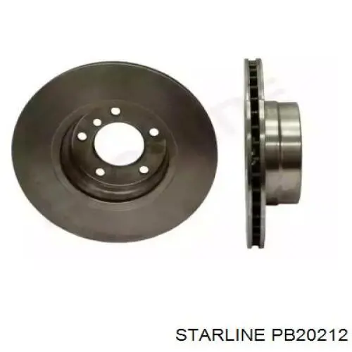 Диск переднього гальма Starline PB20212 ціна, від 41.54 USD