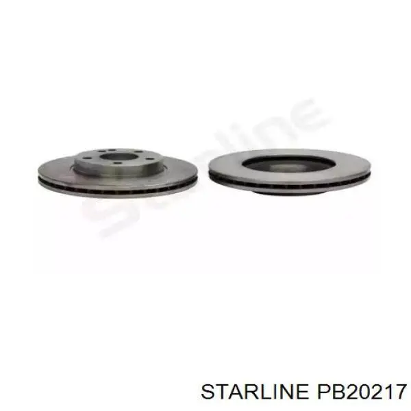 Диск переднього гальма Starline PB20217 ціна, від 29.07 USD