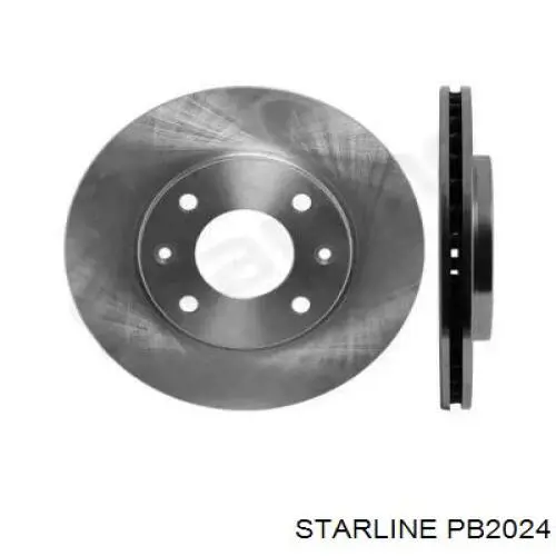 PB2024 Starline диск гальмівний передній