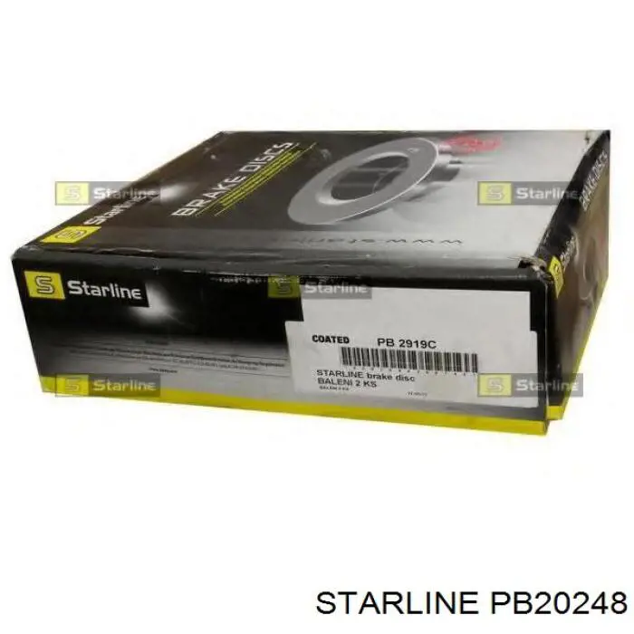 Диск гальмівний передній Starline PB20248