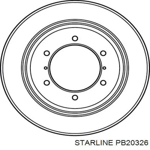 Гальмівні диски PB20326 Starline