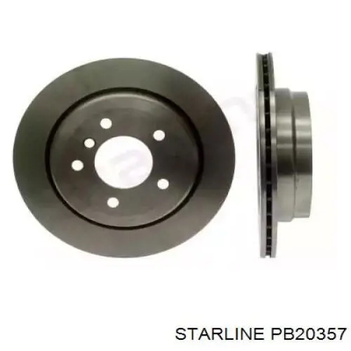 PB20357 Starline диск гальмівний задній