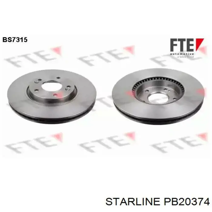 Купити PB20374 Starline Ротор гальмівний
