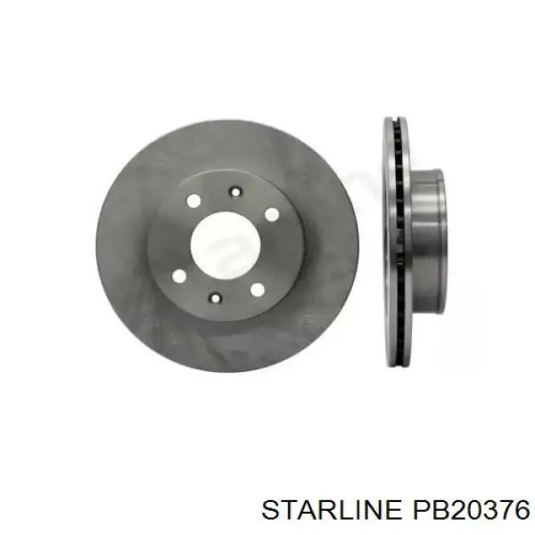 PB20376 Starline диск гальмівний передній