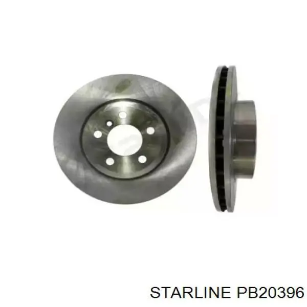 Диск переднього гальма Starline PB20396 ціна, від 37.89 USD