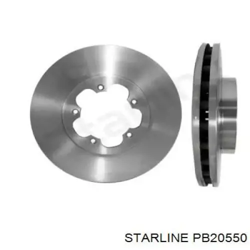 Диск переднього гальма Starline PB20550 ціна, від 36.27 USD
