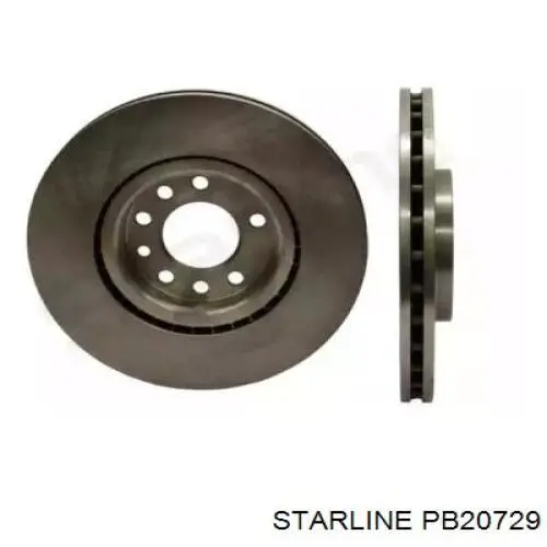 PB20729 Starline диск гальмівний передній