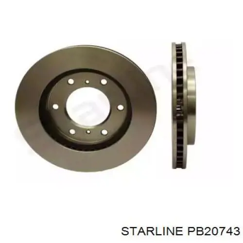 PB20743 Starline диск гальмівний передній