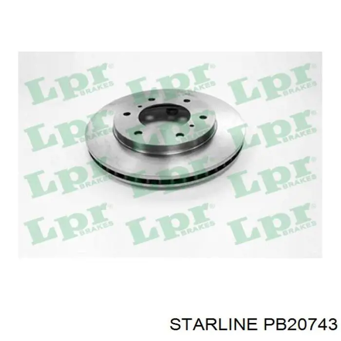 Гальмівні диски передні PB20743 Starline