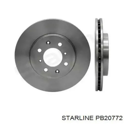 PB20772 Starline диск гальмівний передній