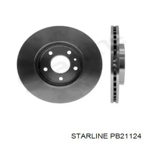 Диск переднього гальма Starline PB21124 ціна, від 49.70 USD