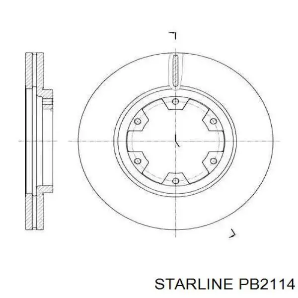 Купити PB2114 Starline Ротор гальмівний