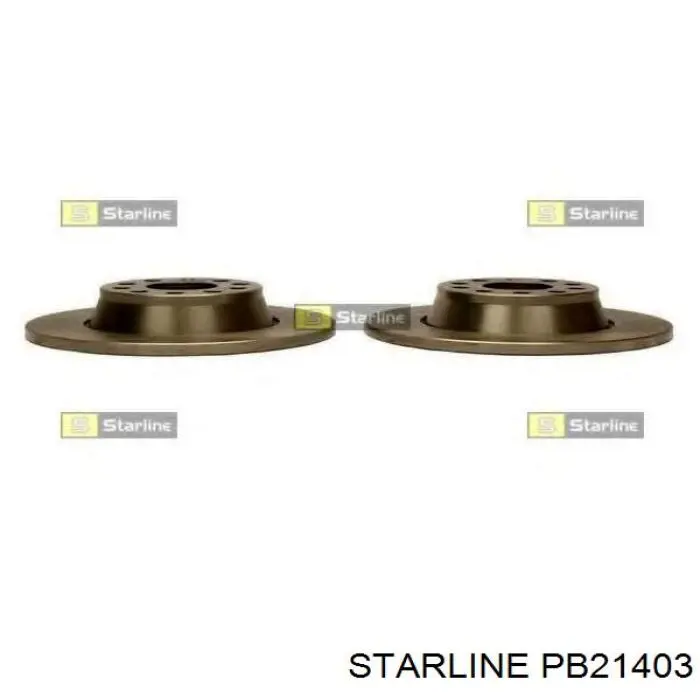 Диск переднього гальма Starline PB21403 ціна, від 34.79 USD
