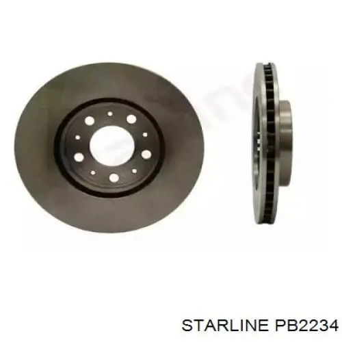 Диск переднього гальма Starline PB2234 ціна, від 34.65 USD