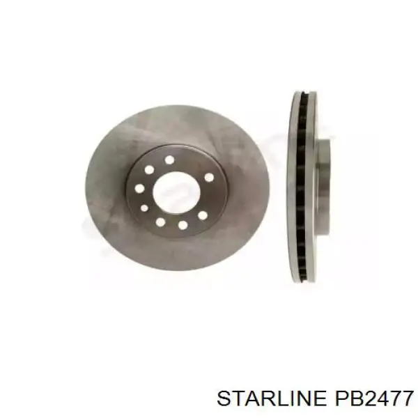 Диск переднього гальма Starline PB2477 ціна, від 38.71 USD