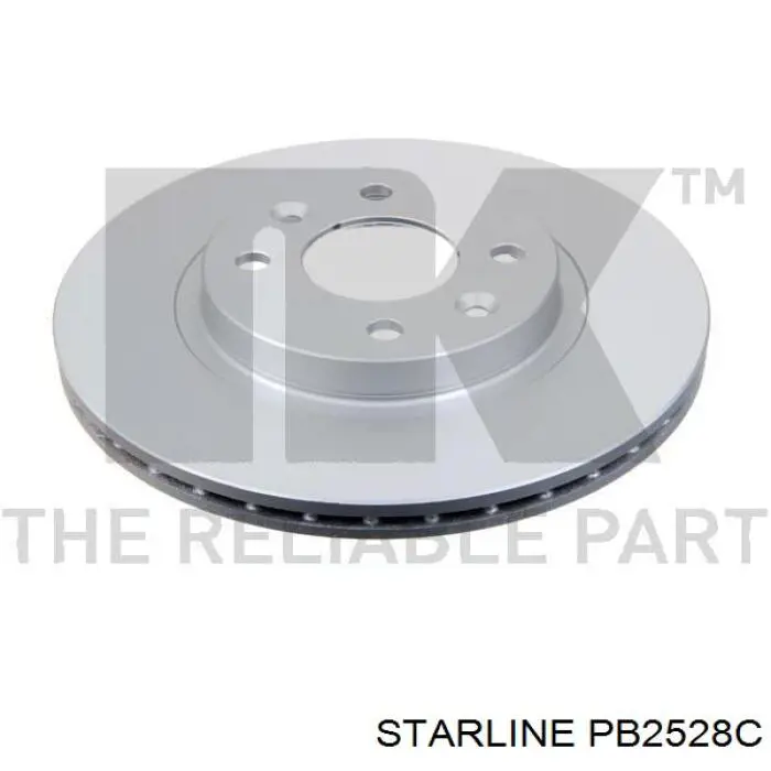 Диск переднього гальма Starline PB2528C ціна, від 21.14 USD