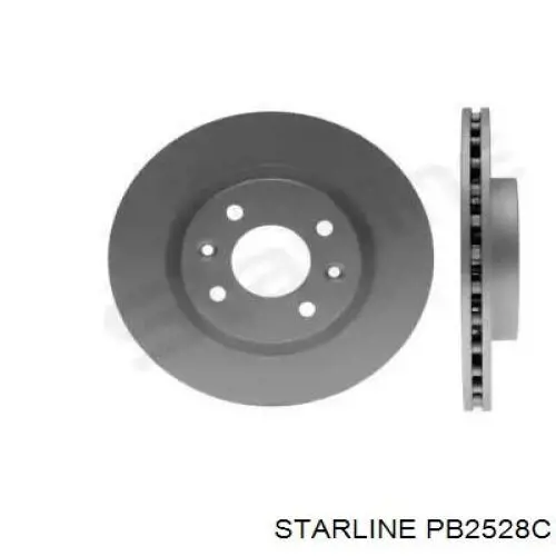 Диск переднього гальма Starline PB2528C ціна, від 21.14 USD