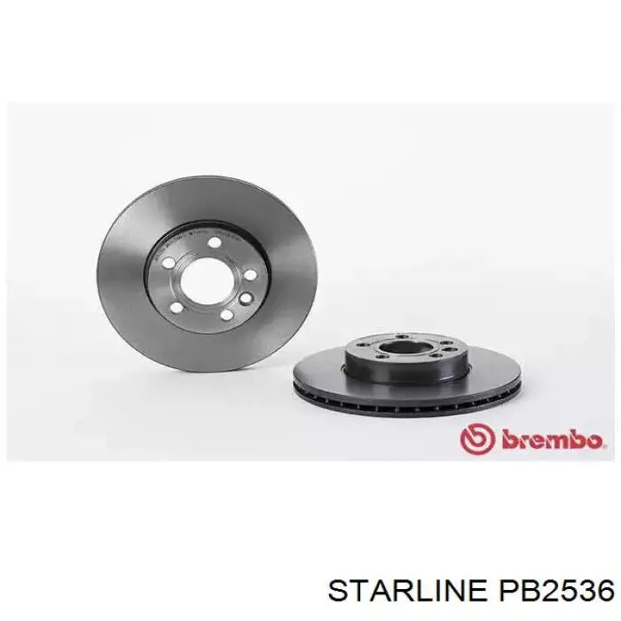 PB2536 Starline диск гальмівний передній