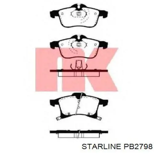 Гальмівні диски передні PB2798 Starline
