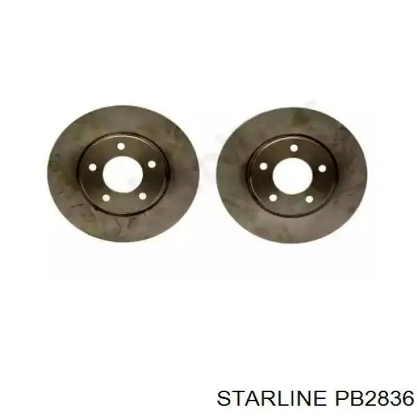 PB2836 Starline диск гальмівний передній