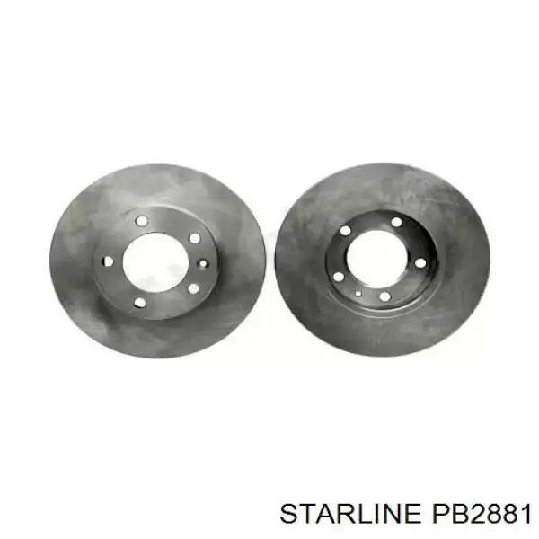 PB2881 Starline диск гальмівний передній