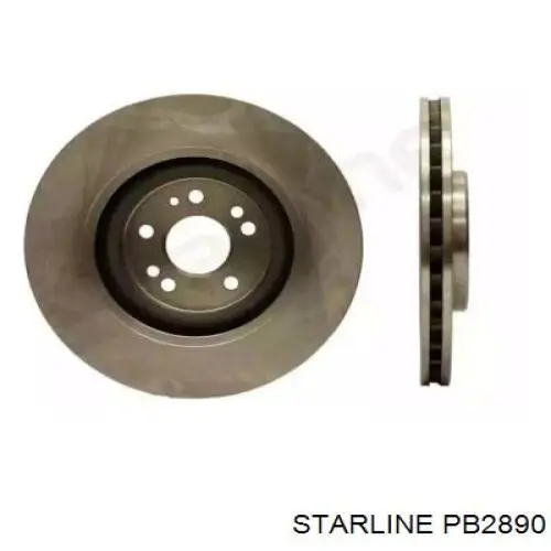 Диск переднього гальма Starline PB2890 ціна, від 50.26 USD