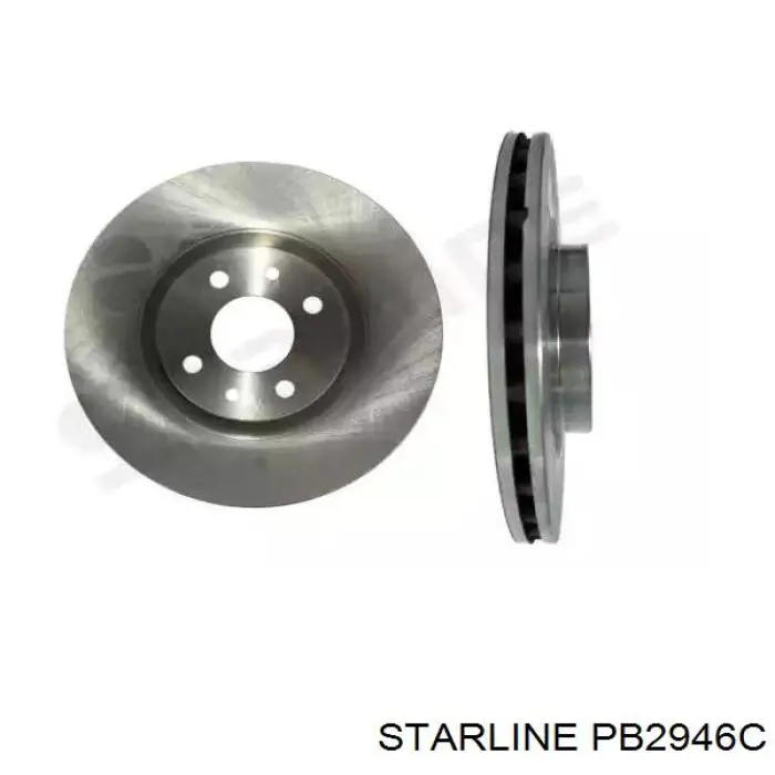 Диск гальмівний передній Starline PB2946C